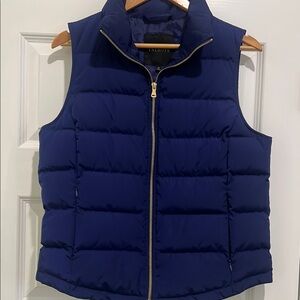 Talbots Deep Blue Quilted Vest